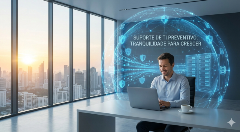 Suporte de TI preventivo e a redução de paradas inesperadas